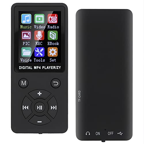 T Music Mp3 Player Support 32G Memory Achtdiag Taktikknöpfe Blau Mp3 Player Playermusic Playerm Mus Support 5 A (Black) von aqxreight