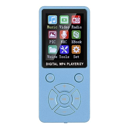 T Music Mp3 Player Support 32G Memory Achtdiag Taktikknöpfe Blau Mp3 Player Playermusic Playerm Mus Support 5 A (Blue) von aqxreight