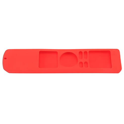 TV -Fernbedienungskoffer Soft Silicon Stoßdicht Nicht Slip -Design TV Fernbedienung für Mi 4S Lliroreszenzgrün. Remote Casetv Remote Protective Covertv Sleevesilicon Fernbedienung (Rotes Set) von aqxreight
