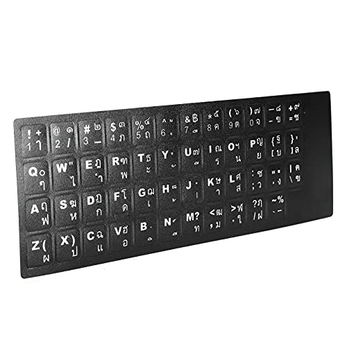 Thai -Tastatur Aufkleber Ersatztastatur Aufkleber für Desktop -Computer Laptop Zubehör Thai -Tastatur Aufkleber Ersatztastatur Aufkleber für Desktop -Computer Laptop Zubehör von aqxreight