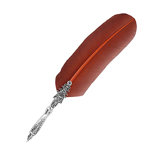 Vintage Classical Fountain Stift Schild Stift Kalligraphie Feder Federn Dip Schreibinte daher. Muster. exquisit. Also. Modellieren. mit. sehr. halten. praktisch. Zu. (BROWN) von aqxreight