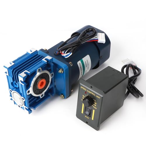 Wurmgetriebe Motor 120W AC 220V Geschwindigkeitskontrolle Gouverneur Industrielles Elektrozubehör (Geschwindigkeitsreduzierungsverhältnis 5) von aqxreight