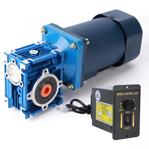 Wurmgetriebe Motor 120W AC 220V Geschwindigkeitskontrolle Gouverneur Industrielles Elektrozubehör (Geschwindigkeitsreduzierungsverhältnis 80) von aqxreight