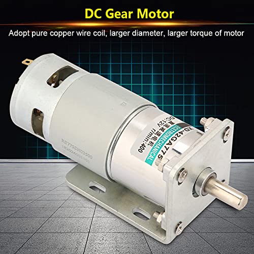 XD? 42GA775 DC Getriebe Motor Großer Torsionsgeschwindigkeitsmotor mit Halter (400RPM 12V) von aqxreight