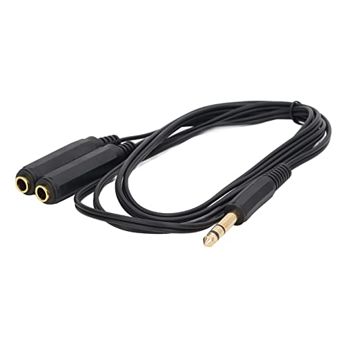 aqxreight 1,8 M Mikrofon Y Splitter -Kabel 6,35 Mm Männlicher Kopf Zum Dual 6,35 Mm Weiblicher Kopf -Stereo Mikrofonkabeladapter für Lautsprecher aqxreight 1,8 M Mikrofon Y Splitter -Kabel 6,35 Mm Männlicher Kopf Zum Dual 6,35 Mm Weiblicher Kopf -Stereo Mikrofonkabeladapter für Lautsprecher von aqxreight