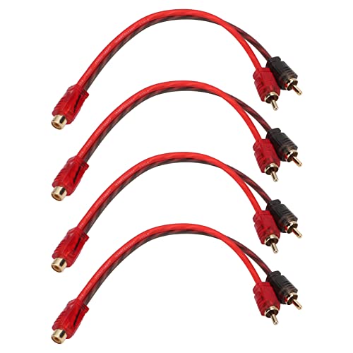 aqxreight 1 Buchse 2 Stecker Adapter, 4 Stück 20 Cm Lang Auto 1 Buchse 2 Stecker Adapter Y Splitter Lautsprecher Audiokabel für Gerät mit 3,5 Mm Klinke aqxreight 1 Buchse 2 Stecker Adapter, 4 Stück 20 Cm Lang Auto 1 Buchse 2 Stecker Adapter Y Splitter Lautsprecher Audiokabel für Gerät mit 3,5 Mm Klinke von aqxreight