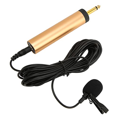 aqxreight 3,5 Mm Verdrahtetes Lavalier -Mikrofon 16,4ft Kabel Tragbares Omnidirektionalkondensatorclip auf Dem Mikrofon mit 6,5 -Mm -Adaptermikrofon Ist vorhanden. Wired Lavalier -Mikrofonelavalier von aqxreight