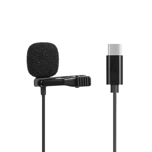 aqxreight Lavalier -Mikrofon Omni Richtungskondensator Typ C Mikrofon für Soundvideoaufnahmen Schwarz aqxreight Lavalier -Mikrofon Omni Richtungskondensator Typ C Mikrofon für Soundvideoaufnahmen Schwarz von aqxreight