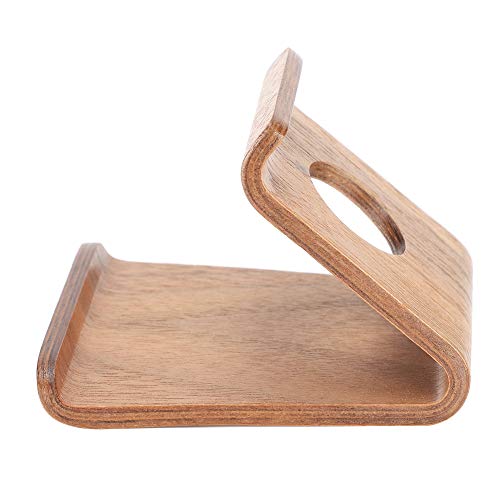 aqxreight Mobiltelefon Standtablet -Ständer Tragbarer Mobiltelefonständer Desktop -Nachttablet Computer für Stand Wooden Mobiltelefon Standta Telefon StandDesktop Telefonständer (Walnussfarbe) von aqxreight
