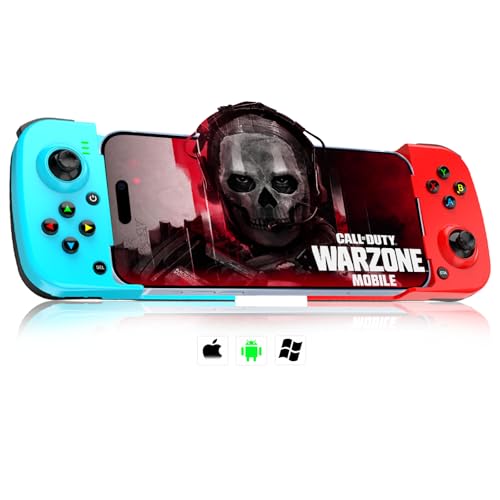 Kabelloser Spiele-Controller für iPhone, Android, PC, Arvin Bluetooth Mobile Gamepad Joystick für iPhone 14/13/12/11, Samsung, Xiaomi, Huawei, Realme, Motorola, mit programmierbarer M1/M2 Kabelloser Spiele-Controller für iPhone, Android, PC, Arvin Bluetooth Mobile Gamepad Joystick für iPhone 14/13/12/11, Samsung, Xiaomi, Huawei, Realme, Motorola, mit programmierbarer M1/M2 von arVin