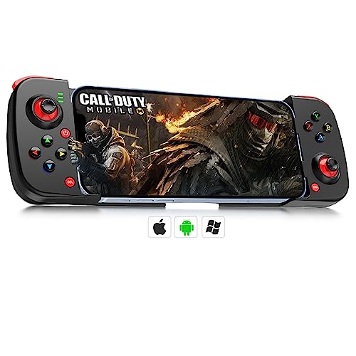 arVin Wireless Game Controller für iPhone, Android, PC, Bluetooth Mobile Gamepad Joystick für iPhone 14/13/12/11, Samsung, Xiaomi, Huawei, Realme, Motorola, mit M1/M2 programmierbaren Tasten von arVin