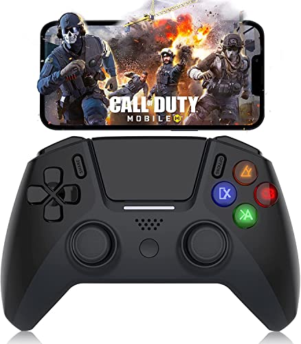 arVin Wireless Gamepad Controller für iPhone, Mobile Game Joystick Controller für IOS iPad Notebook MacBook, Bluetooth Gaming Gamepad für PS4, PS3, PC-Schwarz von arVin