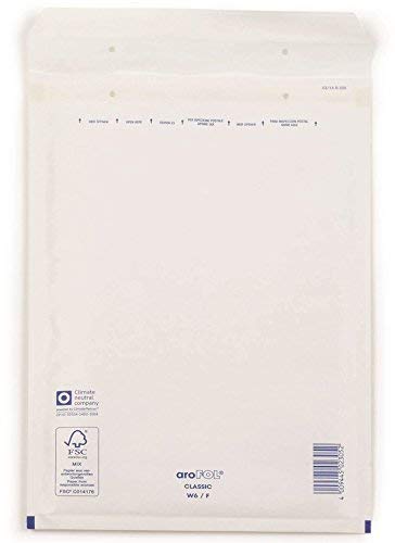 aroFOL® Luftpolstertaschen Nr. 6, 220x340 mm, weiß, 100 Stück; Packungsinhalt: 100 Stück von aroFOL