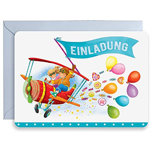 ART NUVO - 10 EINLADUNGSKARTEN ZUR KINDERGEBURTSTAGSPARTY MIT FARBIGEN UMSCHLÄGEN ART NUVO - 10 EINLADUNGSKARTEN ZUR KINDERGEBURTSTAGSPARTY MIT FARBIGEN UMSCHLÄGEN von art nuvo