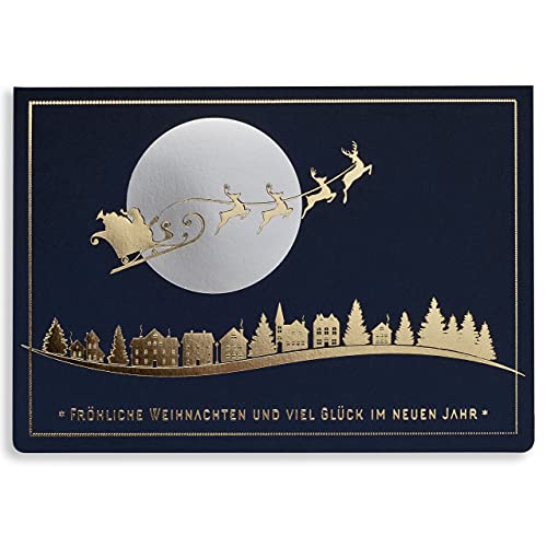 Weihnachtskarten mit Umschlägen und Einlagen – Set von 10 exclusiven Weihnachtskarten von Art Nuvo von art nuvo
