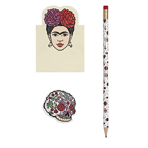 art&design24 I'm Frida Schreibwaren-Set, Schreibwaren-Set mit Bleistift, Radiergummi, Klebeblock, ideal als Büro- oder Schulausstattung art&design24 I'm Frida Schreibwaren-Set, Schreibwaren-Set mit Bleistift, Radiergummi, Klebeblock, ideal als Büro- oder Schulausstattung von art & design 24