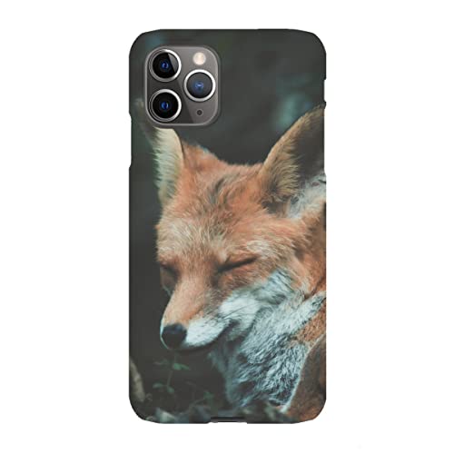 artboxONE Premium-Case Handyhülle für Apple iPhone 12 Pro Fuchs geschlossene Augen von LinaTea von artboxONE