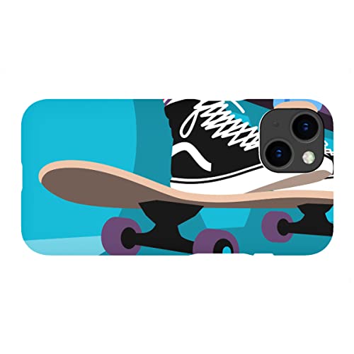 artboxONE Premium-Case Handyhülle für Apple iPhone 14 "Skater Girl mit Vans von Pia Kolle von artboxONE