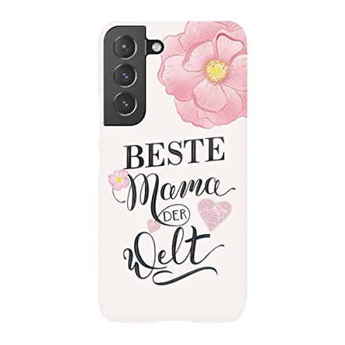 artboxONE Premium-Case Handyhülle für Samsung Galaxy S22 Mama: Beste Mama der Welt von CalliLetters von artboxONE