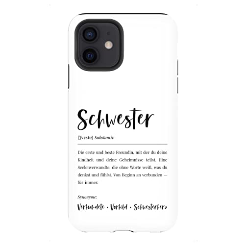 artboxONE Tough-Case Handyhülle für Apple iPhone 12 "Schwester Definition Lexikon von Hafenkönigin von artboxONE