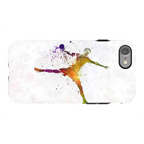 artboxONE Tough-Case Handyhülle für Apple iPhone SE (2020) "Handball Player in Watercolor von Paul Rommer von artboxONE