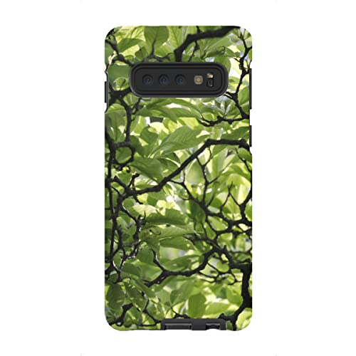 artboxONE Tough-Case Handyhülle für Samsung Galaxy S10 Magnolien Zweige und Blätter von Wundertüte von artboxONE