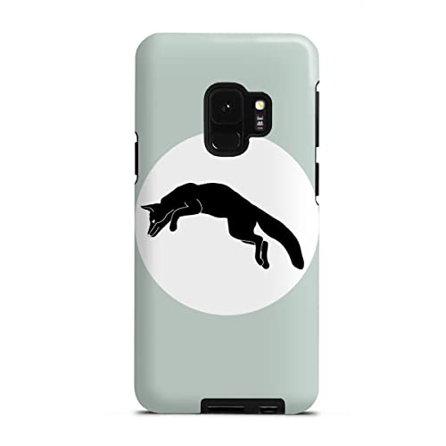 artboxONE Tough-Case Handyhülle für Samsung Galaxy S9 Fox Jump - Mint Green von BAINAI von artboxONE