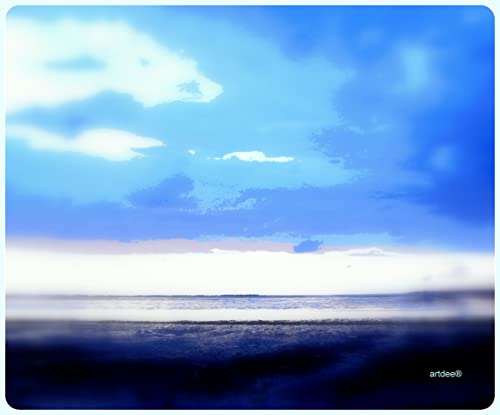 Mauspad Mousepad Fotodruck Wolken und Strand von artdee
