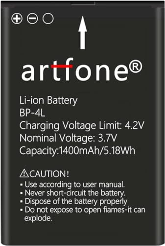 artfone BP-4L Ersatz 1400mAh Original li-ion Akku für artfone C1 4G/C1+ 4G/CS182/CS188 Phone von artfone