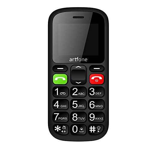 artfone CS181 Mobiltelefon seniorenhandy mit großen Tasten und ohne Vertrag, Mit Notruf-Knopf und Taschenlampe (Inklusive Ladegerät) von artfone