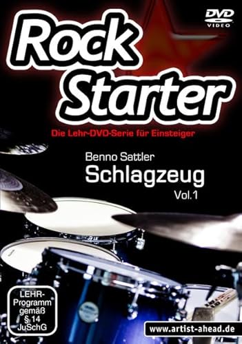 Rockstarter Vol. 1 - Schlagzeug: Die Lehr-DVD-Serie für Einsteiger! Schlagzeug lernen für Anfänger. Schlagzeugschule. Schlagzeugunterricht. Lehrmaterial. Playalongs. School Of Rock. [HD DVD] von artist ahead GmbH Musikverlag