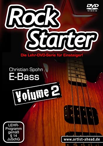 Rockstarter Vol. 2 - E-Bass: Die Lehr-DVD-Serie für Einsteiger! Bassschule. Unterricht für Anfänger. Training. School Of Rock. Einfach Bass lernen Rockstarter Vol. 2 - E-Bass: Die Lehr-DVD-Serie für Einsteiger! Bassschule. Unterricht für Anfänger. Training. School Of Rock. Einfach Bass lernen von Artist Ahead Musikverlag