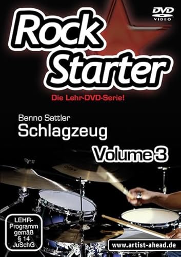 Rockstarter Vol. 3 - Schlagzeug: Die Lehr-DVD-Serie für Einsteiger! Schlagzeugschule. Unterricht für Anfänger. Training. School Of Rock. Einfach Schlagzeug lernen Rockstarter Vol. 3 - Schlagzeug: Die Lehr-DVD-Serie für Einsteiger! Schlagzeugschule. Unterricht für Anfänger. Training. School Of Rock. Einfach Schlagzeug lernen von Artist Ahead Musikverlag