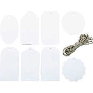 artoz Geschenkanhänger weiß Hangtag Set kraft 16 St. artoz Geschenkanhänger weiß Hangtag Set kraft 16 St. von artoz