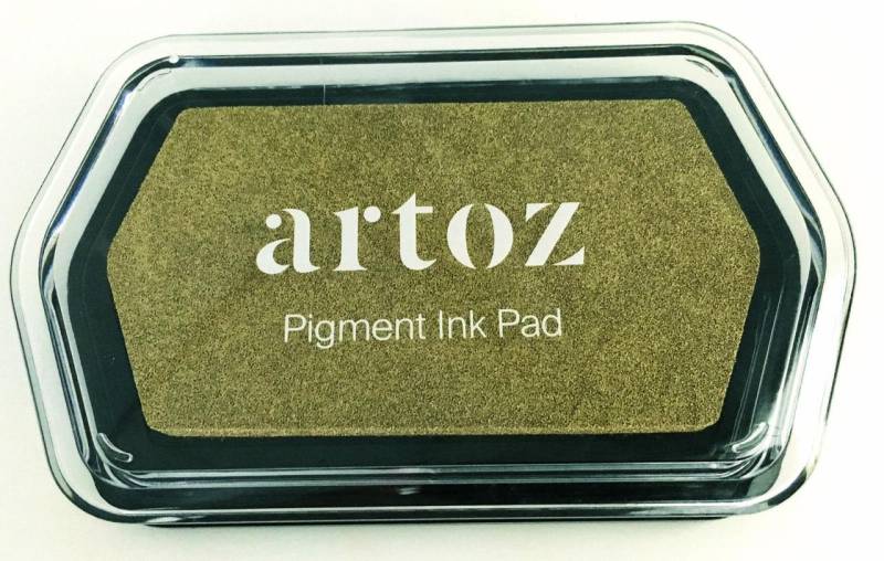 artoz Stempelkissen 9,0 x 6,0 cm gold von artoz