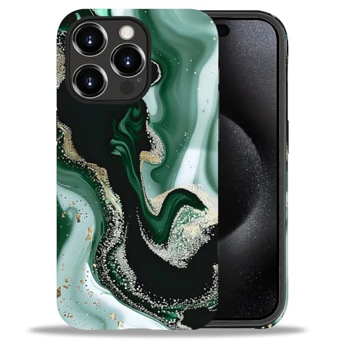 artslion 2 in 1 Cute Hülle für iPhone 16 Pro 6.3 Zoll, Stoßfest FallSchutz Handyhülle grüner Marmor Sturzschutz Case artslion 2 in 1 Cute Hülle für iPhone 16 Pro 6.3 Zoll, Stoßfest FallSchutz Handyhülle grüner Marmor Sturzschutz Case von artslion