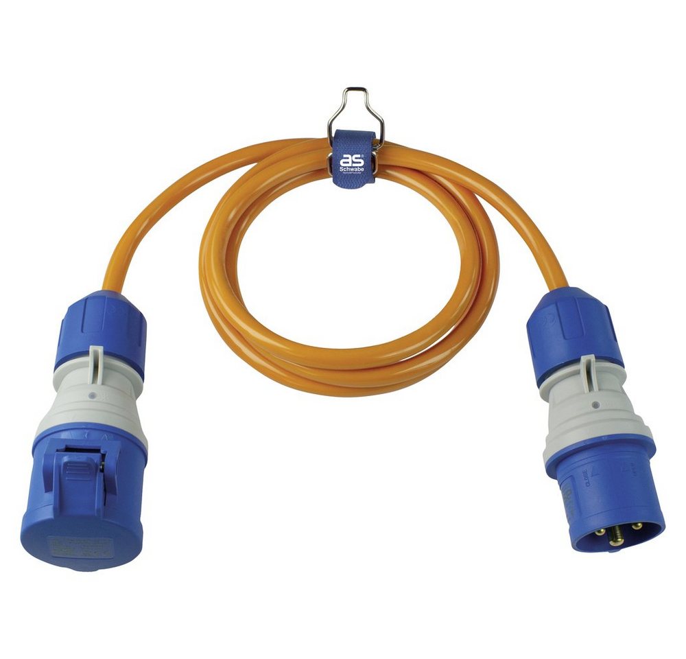 as - Schwabe AS Schwabe 62430 Strom Verlängerungskabel 16 A Orange 1.5 m H07BQ-F 3 Verlängerungskabel, (150.00 cm) von as - Schwabe