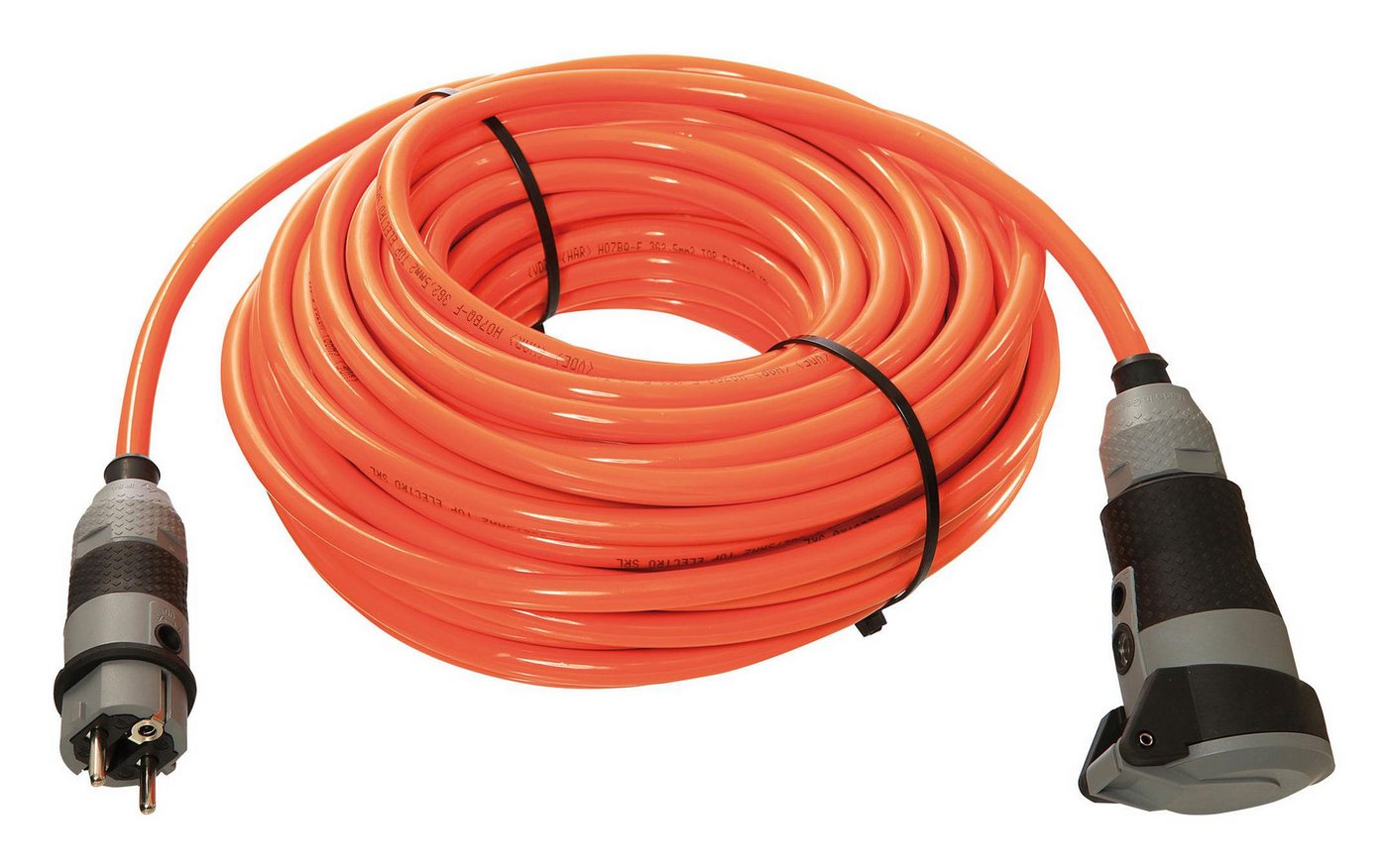 as - Schwabe Verlängerungskabel, (1000 cm), Schuko-Ultra 10m H07BQ-F 3G2,5 orange von as - Schwabe