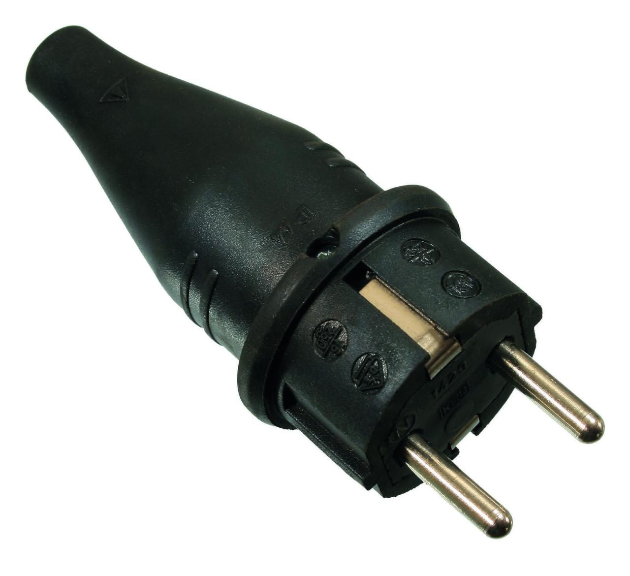 as-Schwabe Schuko-Stecker Vollgummi von as-Schwabe