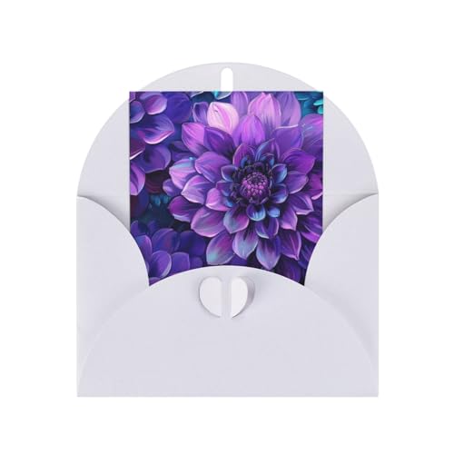 Lila und blaugrüne Blumen, „Ich denke an dich-Grußkarten mit einzigartigen Designs und inspirierenden Worten, die Ermutigungskarten zum Versenden an einen engen Freund, Verwandten oder Liebsten, 1 P Lila und blaugrüne Blumen, „Ich denke an dich-Grußkarten mit einzigartigen Designs und inspirierenden Worten, die Ermutigungskarten zum Versenden an einen engen Freund, Verwandten oder Liebsten, 1 P von asbwuo