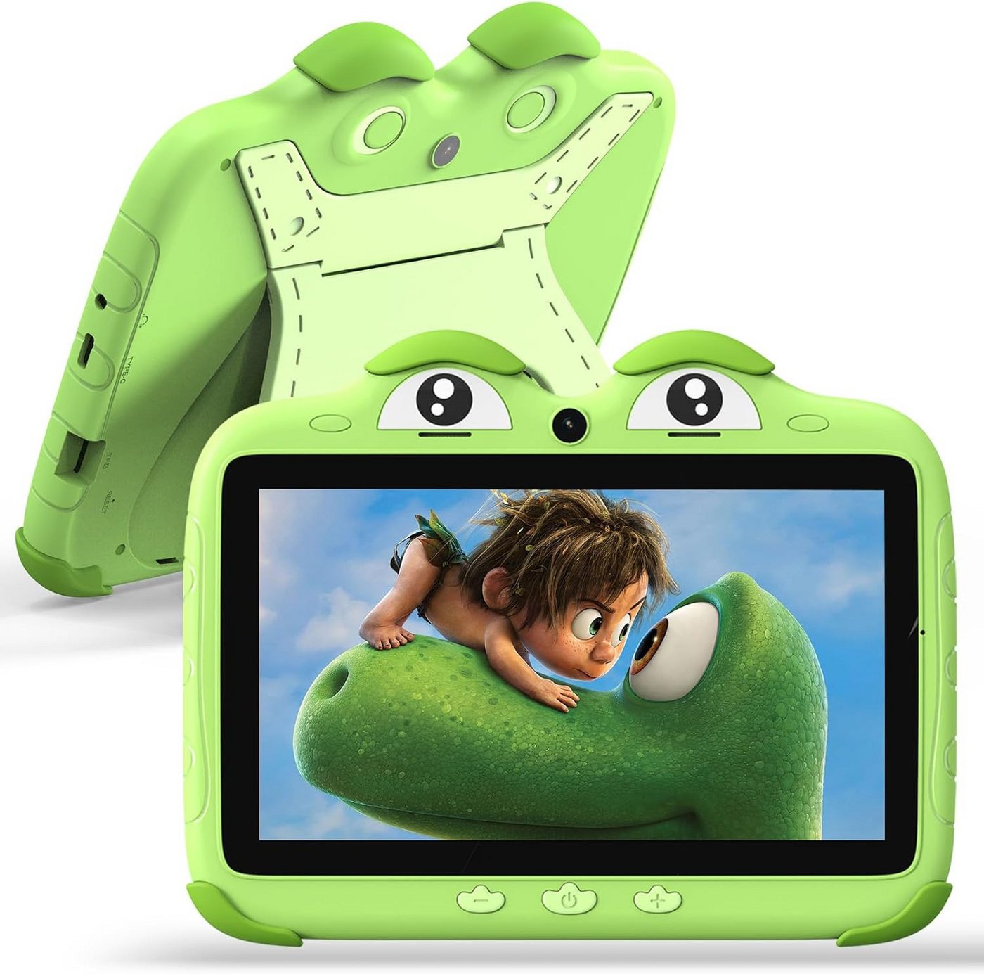ascrecem Kinder Tablet Android Kleinkind Tablet mit WiFi Dual Kamera Bluetooth Tablet (7", 32 GB, Android, Kindersicherung, Spiele, Quad Core Google Play von 3 bis 14 Jahren) von ascrecem