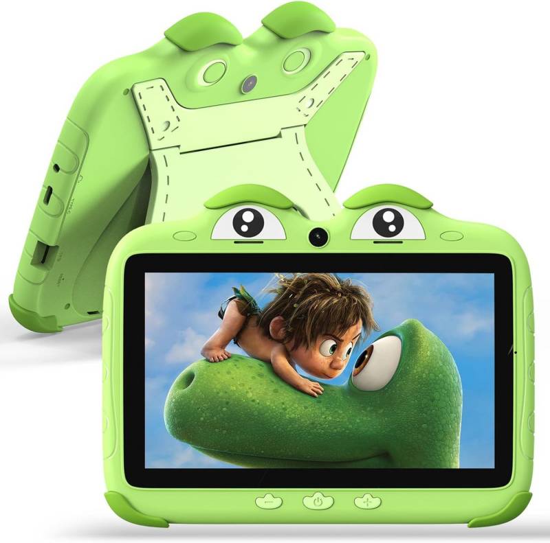 ascrecem Kinder Tablet Android Kleinkind Tablet mit WiFi Dual Kamera Bluetooth Tablet (7", 32 GB, Android, Kindersicherung, Spiele, Quad Core Google Play von 3 bis 14 Jahren) von ascrecem