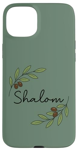 Shalom Olivenzweig, biblisches Friedens-Design Hülle für iPhone 15 Plus Shalom Olivenzweig, biblisches Friedens-Design Hülle für iPhone 15 Plus von ass