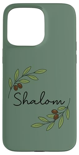 Shalom Olivenzweig, biblisches Friedens-Design Hülle für iPhone 15 Pro Max Shalom Olivenzweig, biblisches Friedens-Design Hülle für iPhone 15 Pro Max von ass