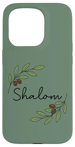Shalom Olivenzweig, biblisches Friedens-Design Hülle für iPhone 15 Pro Shalom Olivenzweig, biblisches Friedens-Design Hülle für iPhone 15 Pro von ass