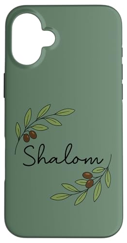 Shalom Olivenzweig, biblisches Friedens-Design Hülle für iPhone 16 Plus Shalom Olivenzweig, biblisches Friedens-Design Hülle für iPhone 16 Plus von ass