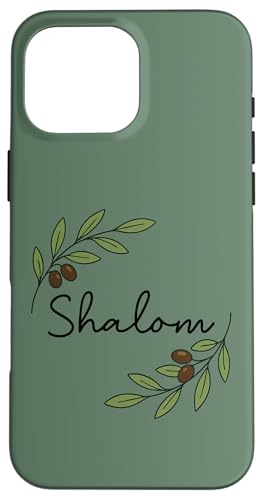 Shalom Olivenzweig, biblisches Friedens-Design Hülle für iPhone 16 Pro Max Shalom Olivenzweig, biblisches Friedens-Design Hülle für iPhone 16 Pro Max von ass
