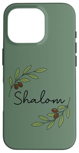 Shalom Olivenzweig, biblisches Friedens-Design Hülle für iPhone 16 Pro Shalom Olivenzweig, biblisches Friedens-Design Hülle für iPhone 16 Pro von ass