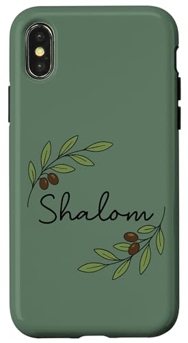 Shalom Olivenzweig, biblisches Friedens-Design Hülle für iPhone X/XS Shalom Olivenzweig, biblisches Friedens-Design Hülle für iPhone X/XS von ass