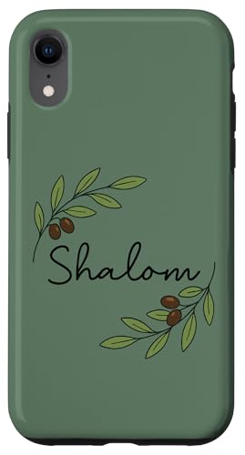 Shalom Olivenzweig, biblisches Friedens-Design Hülle für iPhone XR Shalom Olivenzweig, biblisches Friedens-Design Hülle für iPhone XR von ass